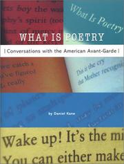 Cover of: What is poetry | Daniel Kane