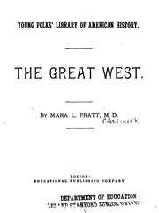 Cover of: The Great West by Mara L. Pratt-Chadwick