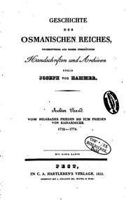 Cover of: Geschichte des Osmanischen Reiches by Joseph von Hammer-Purgstall, Joseph Freiherr von Hammer-Purgstall, Joseph von Hammer-Purgstall