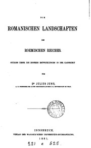 Cover of: Die Romanischen Landschaften des Roemischen Reiches by Dr. Julius Jung