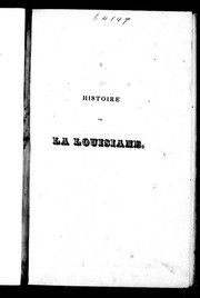 Cover of: Histoire de la Louisiane