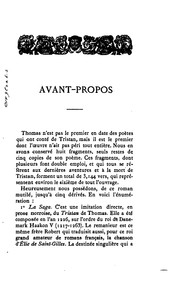 Cover of: Le roman de Tristan: poème du XIIe siècle
