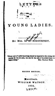 Cover of: Letters to Young Ladies