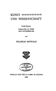 Cover of: Kunst und Wissenschaft...