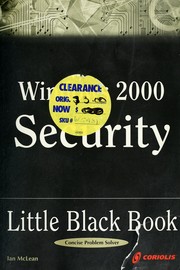 Cover of: Windows 2000 security