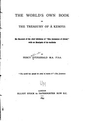 Cover of: The World's Own Book: Or, The Treasury of à Kempis