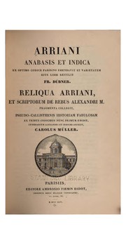 Cover of: Arriani Anabasis et Indica