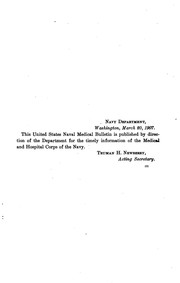 Cover of: United States Naval Medical Bulletin by United States. Navy Dept. Bureau of Medicine and Surgery.