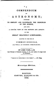 Cover of: A Compendium of Astronomy