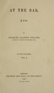Cover of: At the bar | Charles Allston Collins