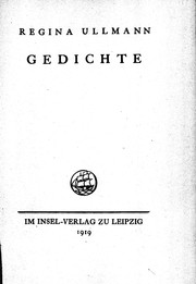 Cover of: Gedichte