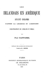 Cover of: Les Irlandais en Amérique avant Colomb by Paul Gaffarel