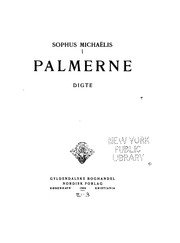 Cover of: Palmerne: digte
