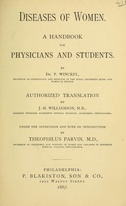 Cover of: Diseases of women. by F. Winckel