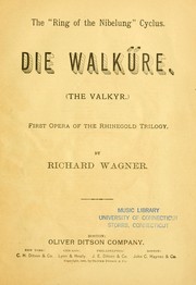 Cover of: Die Walküre by Richard Wagner
