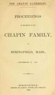 The Chapin gathering