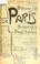 Cover of: Les monuments de Paris souvenirs de Vingt Si©Łecles