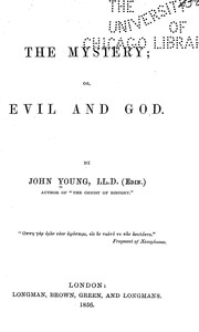 Cover of: The mystery: Evil and God.