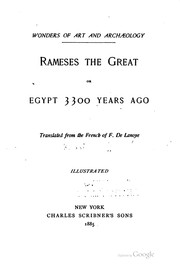 Cover of: Rameses of Great
