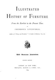 Cover of: Illustrated History of Furniture: From the Earliest to the Present Time by Frederick Litchfield