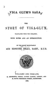 Cover of: Viga-Glum's Saga: The Story of Viga-Glum