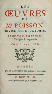 Cover of: Les œuvres de mr Poisson