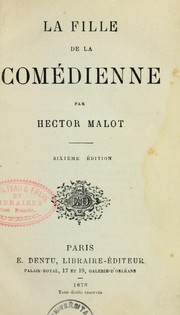 Cover of: La Fille de la comédienne by Hector Malot