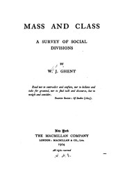 Cover of: Mass and class by 