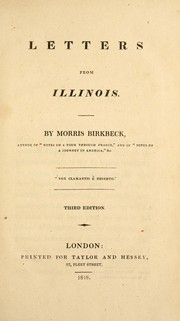 Letters from Illinois by Morris Birkbeck