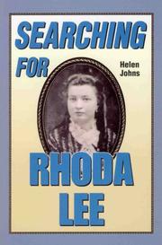 Cover of: Searching for Rhoda Lee