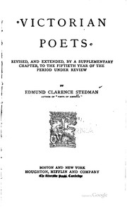 Cover of: Victorian poets by Edmund Clarence Stedman