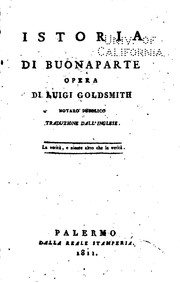Cover of: Istoria segreta del gabinetto di Buonaparte by Lewis Goldsmith