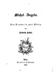 Cover of: Michel Angelo: Ein Drama in zwei Akten
