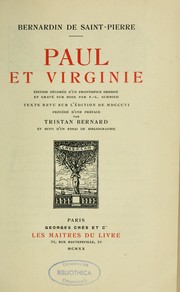 Cover of: Paul et Virginie by Bernardin de Saint-Pierre