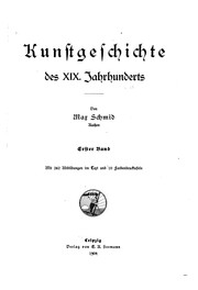 Cover of: Kunstgeschichte des XIX. jahrhunderts by Schmid, Max