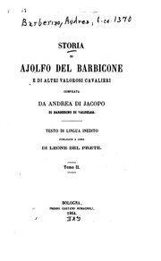 Cover of: Storia di Ajolfo del Barbicone e di altri valorosi cavalieri