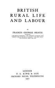 Cover of: British rural life and labour