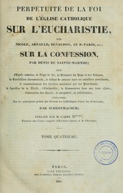 Cover of: Perpétuité de la foi de l'Église catholique sur l'eucharistie