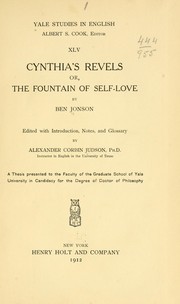 Cover of: Cynthia's revels: or, The fountain of self-love