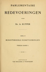 Cover of: Parlementaire redevoeringen