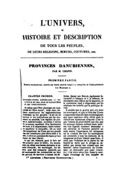 Cover of: Provinces danubiennes et roumaines