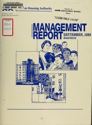 Cover of: Management report quarterly, September 1989