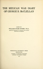 Cover of: The Mexican War diary of George B. McClellan