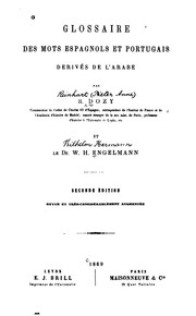 Cover of: Glossaire des mots espagnols et portugais dérivés de l'arabe by Reinhart Dozy