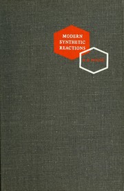 Cover of: Modern synthetic reactions by Herbert O. House