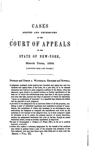 Cover of: Reports of Cases Argued and Determined in the Court of Appeals of the State ...