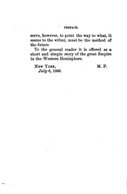 Cover of: The Evolution of an Empire: A Brief Historical Sketch of the United States