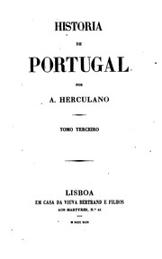 Cover of: HISTORIA DE PORTUGAL by Alexandre Herculano