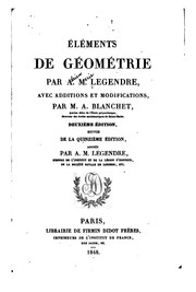 Éléments de géométrie by Adrien Marie Legendre