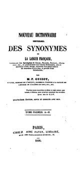 Cover of: Nouveau dictionnaire universel des synonymes de la langue française